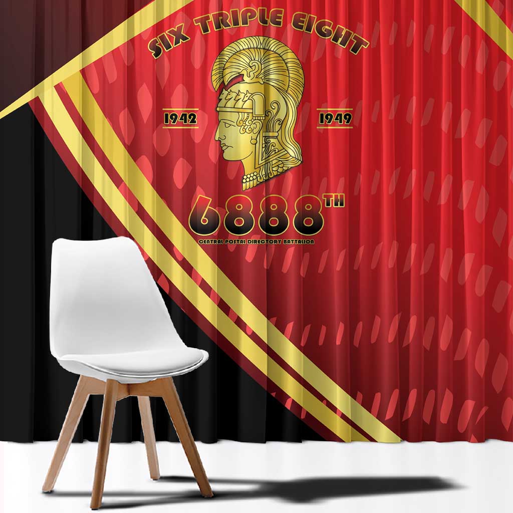 Six Triple Eight Legacy Window Curtain 6888th Battalion 1942-1949
