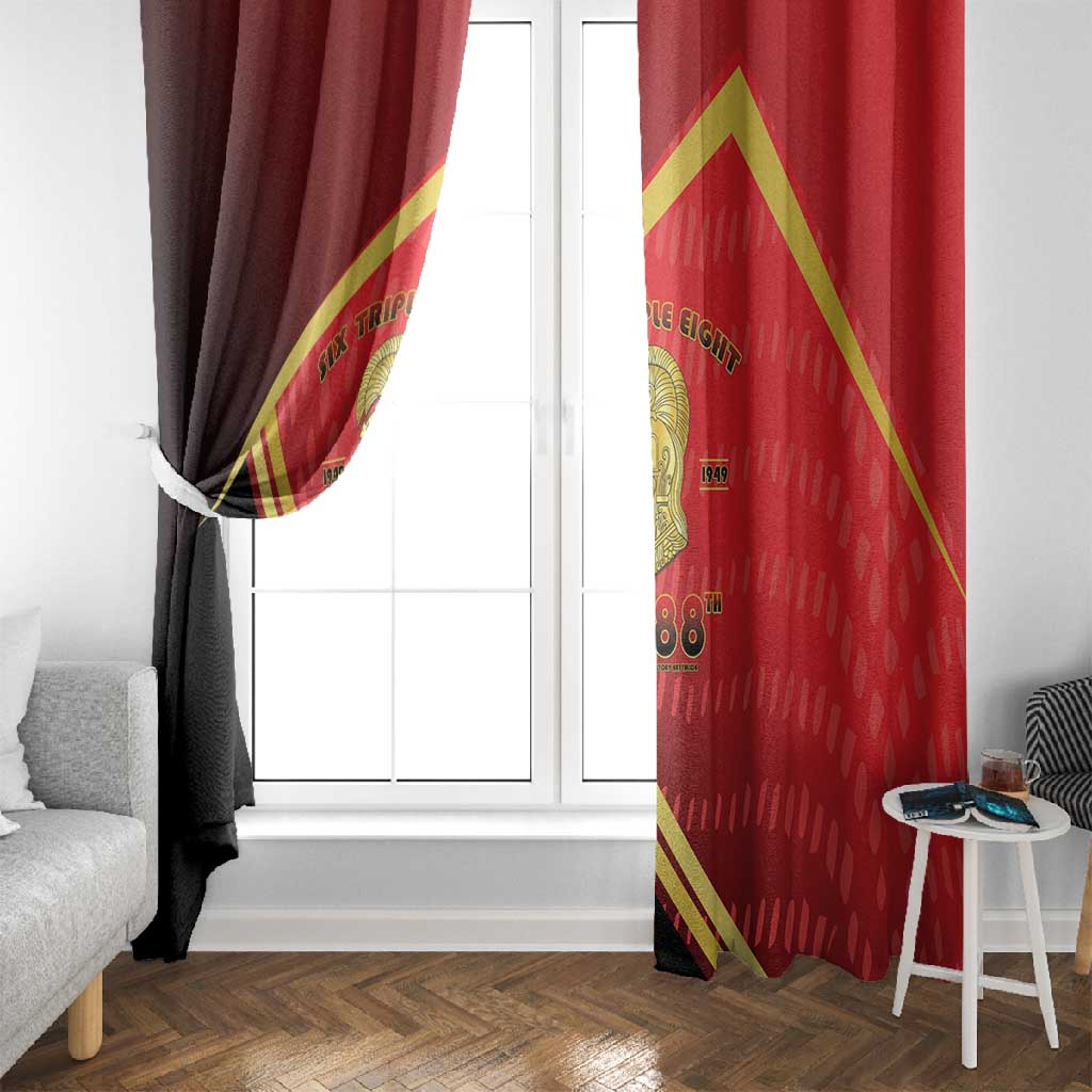 Six Triple Eight Legacy Window Curtain 6888th Battalion 1942-1949