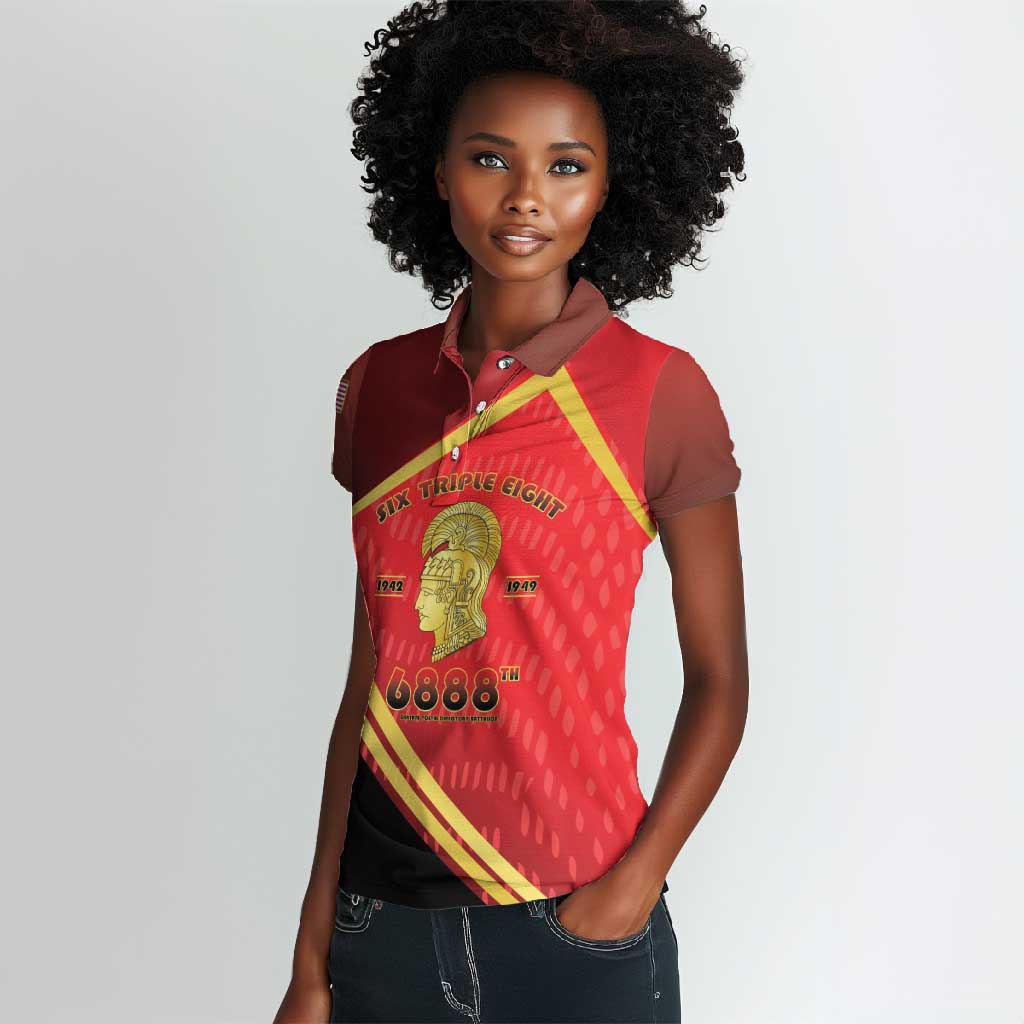 Six Triple Eight Legacy Women Polo Shirt 6888th Battalion 1942-1949