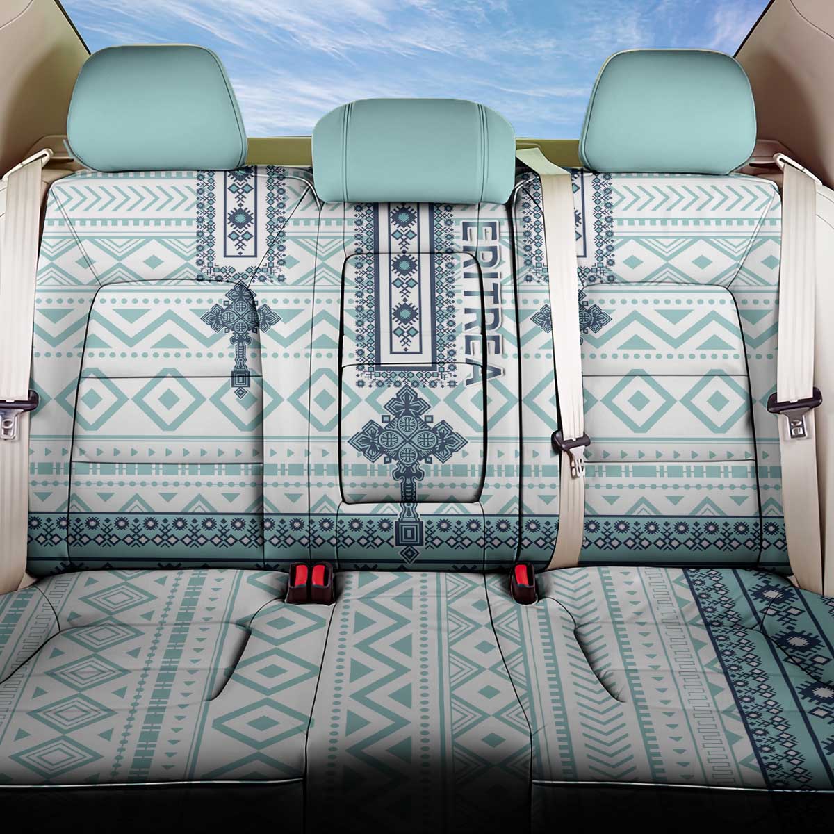 Eritrea Back Car Seat Cover African Pattern - Habesha Style