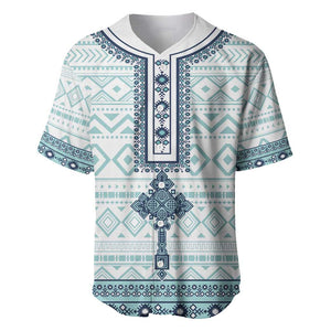 Eritrea Baseball Jersey African Pattern - Habesha Style