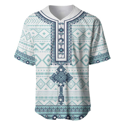Eritrea Baseball Jersey African Pattern - Habesha Style