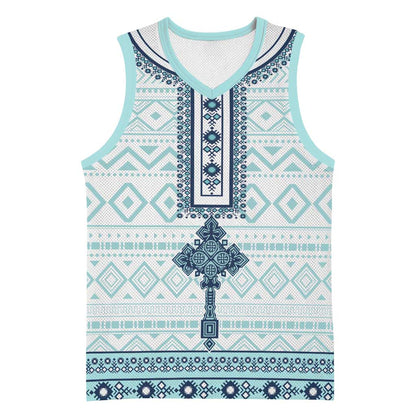 Eritrea Basketball Jersey African Pattern - Habesha Style LT15
