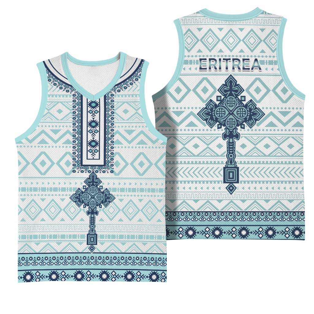 Eritrea Basketball Jersey African Pattern - Habesha Style LT15