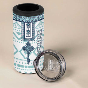 Eritrea 4 in 1 Can Cooler Tumbler African Pattern - Habesha Style