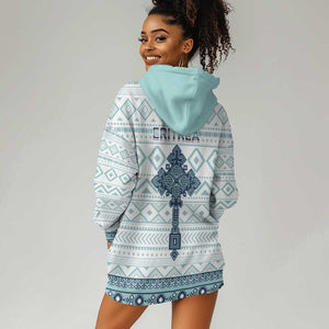 Eritrea Hoodie Dress African Pattern - Habesha Style