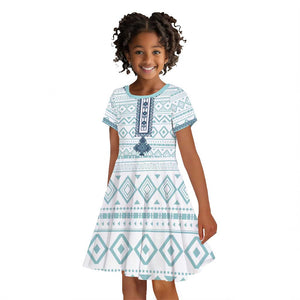 Eritrea Kid Short Sleeve Dress African Pattern - Habesha Style