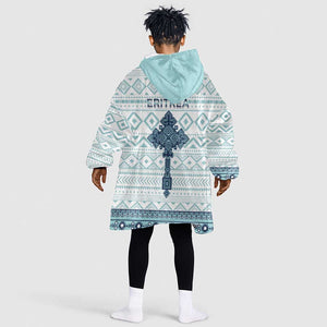 Eritrea KId Wearable Blanket Hoodie African Pattern - Habesha Style