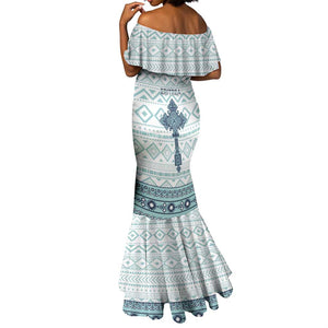 Eritrea Mermaid Dress African Pattern - Habesha Style