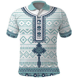 Eritrea Polo Shirt African Pattern - Habesha Style