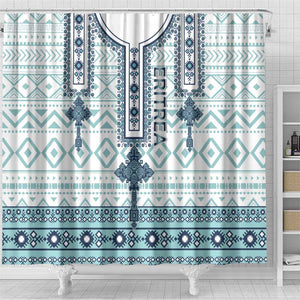 Eritrea Shower Curtain African Pattern - Habesha Style