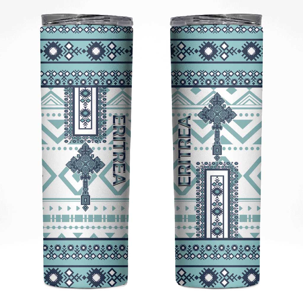 Eritrea Skinny Tumbler African Pattern - Habesha Style