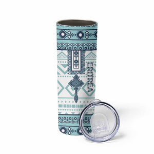 Eritrea Skinny Tumbler African Pattern - Habesha Style