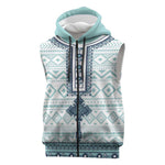 Eritrea Sleeveless Zip Hoodie African Pattern - Habesha Style - African Pride