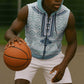 Eritrea Sleeveless Zip Hoodie African Pattern - Habesha Style - African Pride