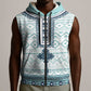 Eritrea Sleeveless Zip Hoodie African Pattern - Habesha Style - African Pride