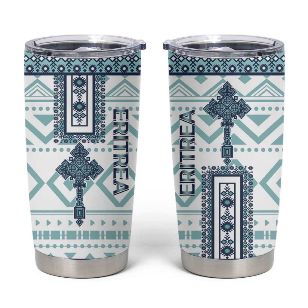 Eritrea Tumbler Cup African Pattern - Habesha Style