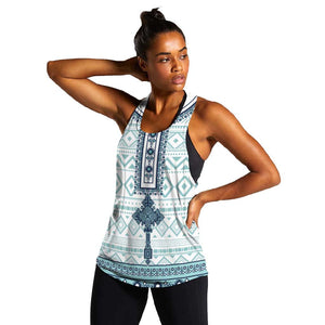 Eritrea Women Racerback Tank African Pattern - Habesha Style