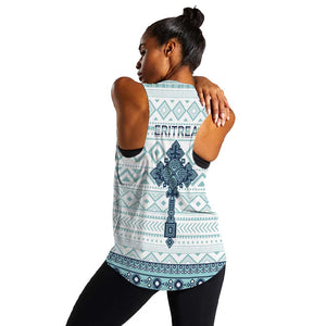 Eritrea Women Racerback Tank African Pattern - Habesha Style