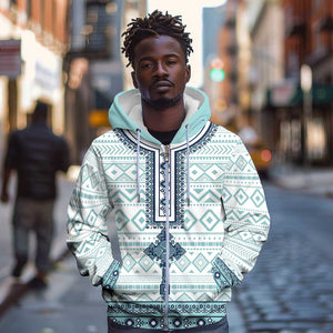 Eritrea Zip Hoodie African Pattern - Habesha Style