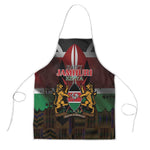 Happy Kenya Independence Day Apron Coat Of Arms With Kente Pattern