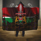 Kenya Jamhuri Day Hooded Blanket Coat Of Arms With Kente Pattern - African Pride