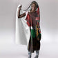 Kenya Jamhuri Day Hooded Blanket Coat Of Arms With Kente Pattern - African Pride