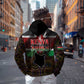 Kenya Jamhuri Day Hoodie Coat Of Arms With Kente Pattern - African Pride