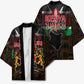 Happy Kenya Independence Day Kimono Coat Of Arms With Kente Pattern