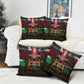 Happy Kenya Independence Day Pillow Cover Coat Of Arms With Kente Pattern