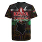 Kenya Jamhuri Day Rugby Jersey Coat Of Arms With Kente Pattern - African Pride