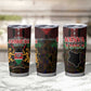 Kenya Jamhuri Day Tumbler Cup Coat Of Arms With Kente Pattern - African Pride