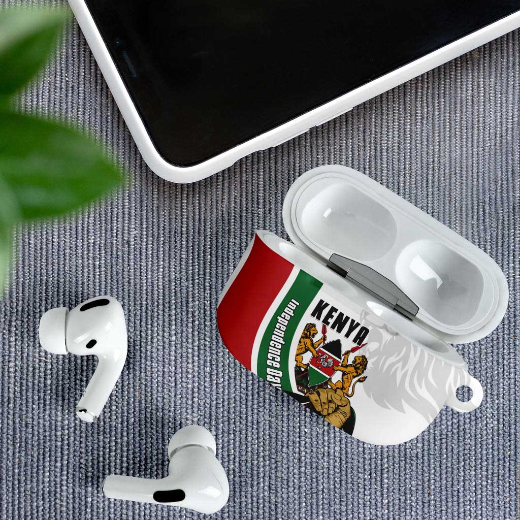 Kenya Jamhuri Day AirPods Case Lion With Coat Of Arms