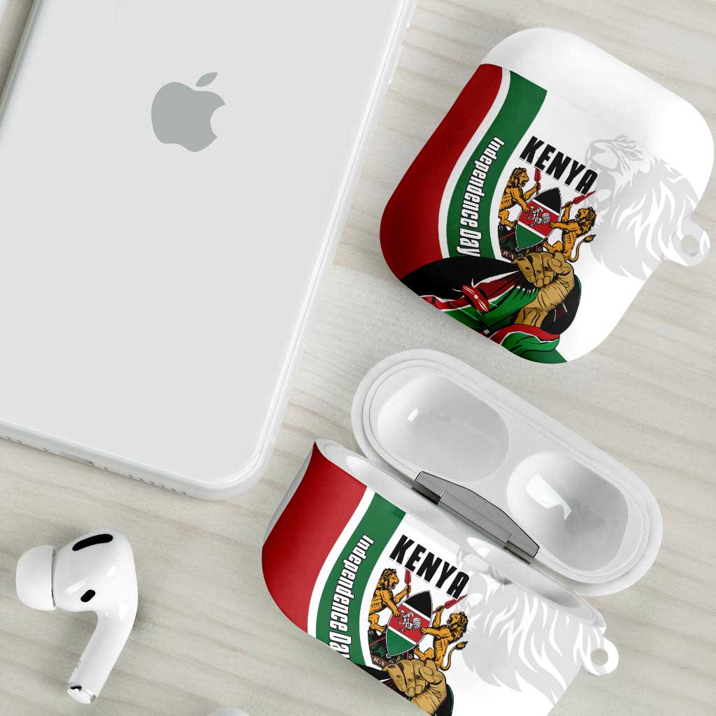 Kenya Jamhuri Day AirPods Case Lion With Coat Of Arms
