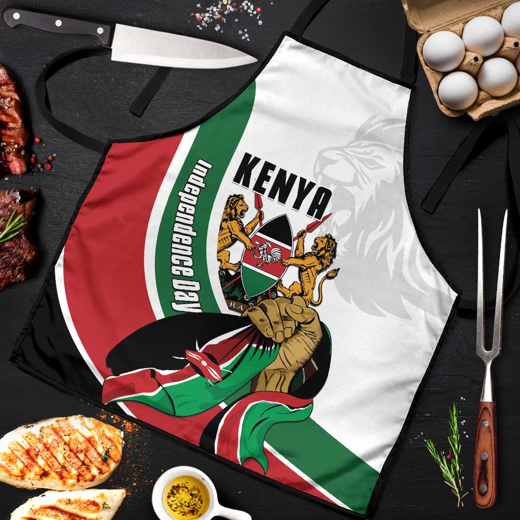 Kenya Jamhuri Day Apron Lion With Coat Of Arms