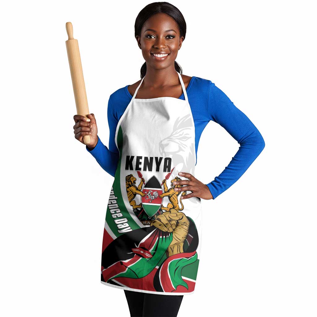 Kenya Jamhuri Day Apron Lion With Coat Of Arms