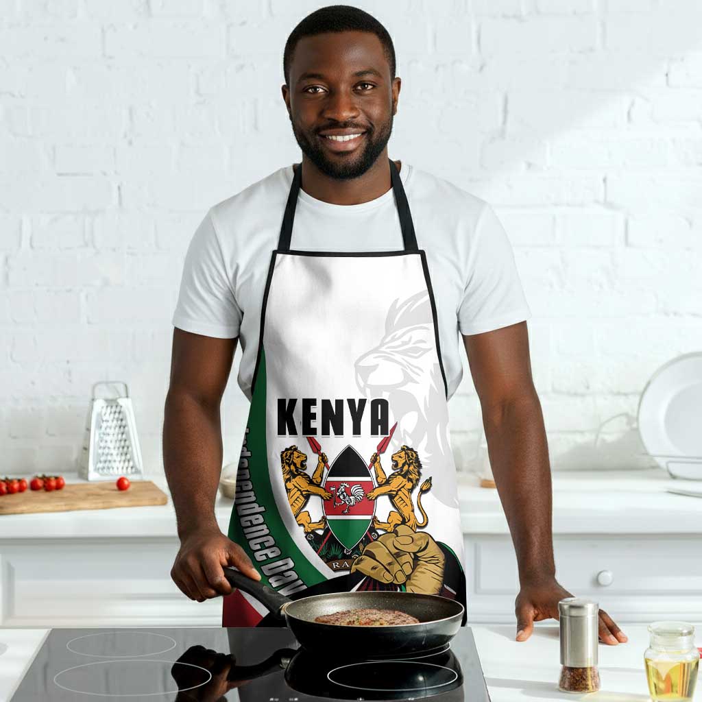 Kenya Jamhuri Day Apron Lion With Coat Of Arms