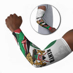 Personalized Kenya Jamhuri Day Arm Sleeves Lion With Coat Of Arms