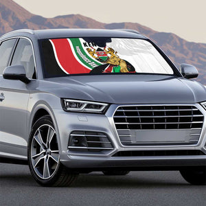 Kenya Jamhuri Day Auto Sun Shade Lion With Coat Of Arms