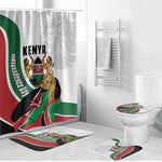 Kenya Jamhuri Day Bathroom Set Lion With Coat Of Arms