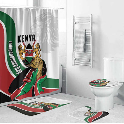 Kenya Jamhuri Day Bathroom Set Lion With Coat Of Arms