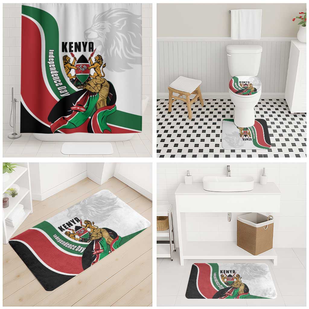 Kenya Jamhuri Day Bathroom Set Lion With Coat Of Arms