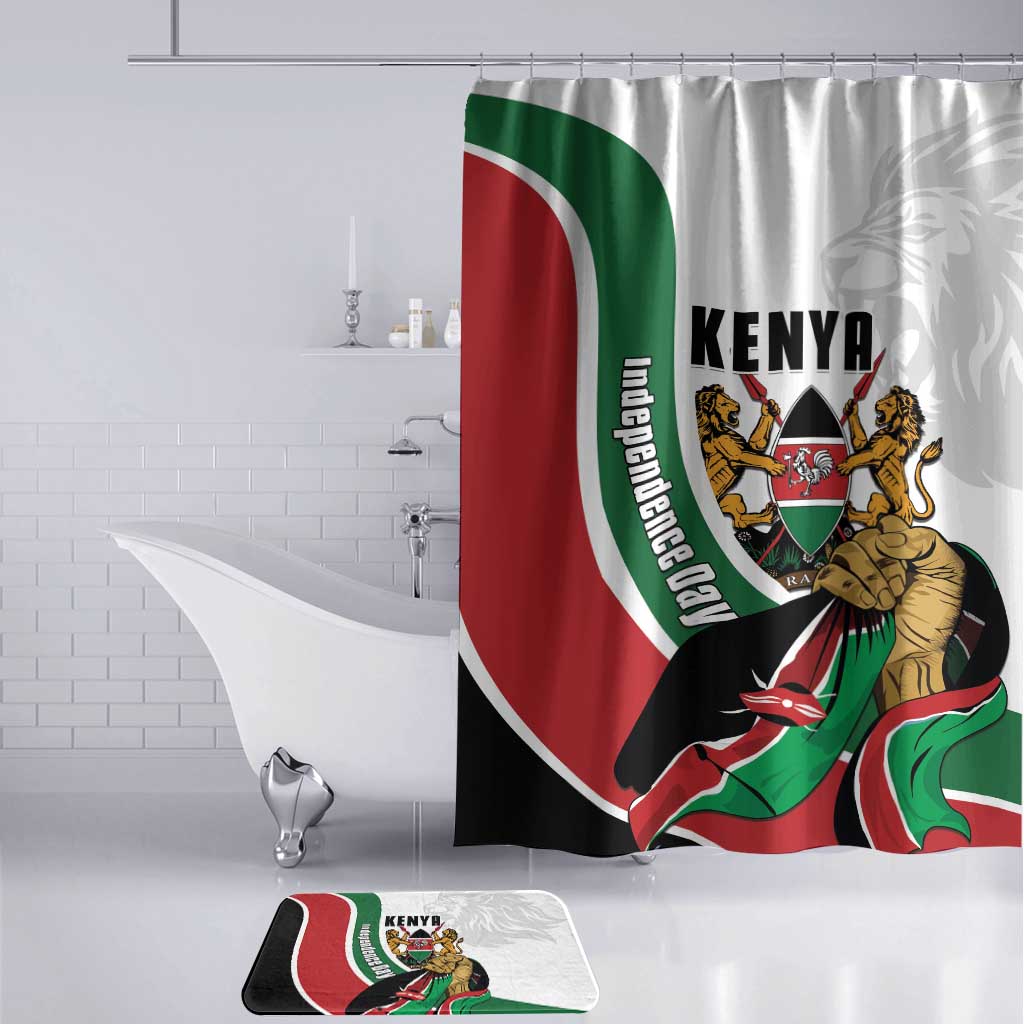 Kenya Jamhuri Day Bathroom Set Lion With Coat Of Arms