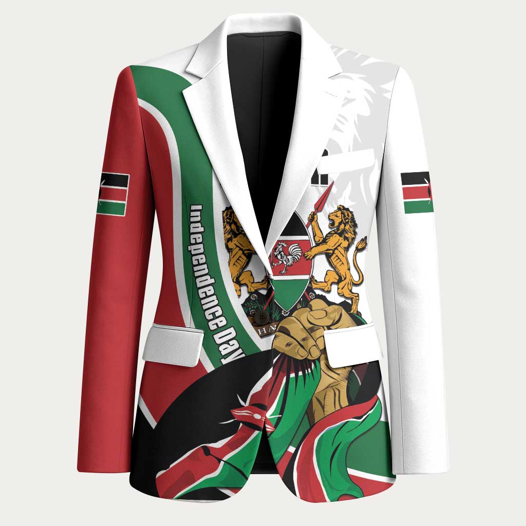 Personalized Kenya Jamhuri Day Blazer Lion With Coat Of Arms