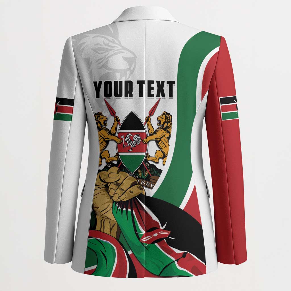 Personalized Kenya Jamhuri Day Blazer Lion With Coat Of Arms