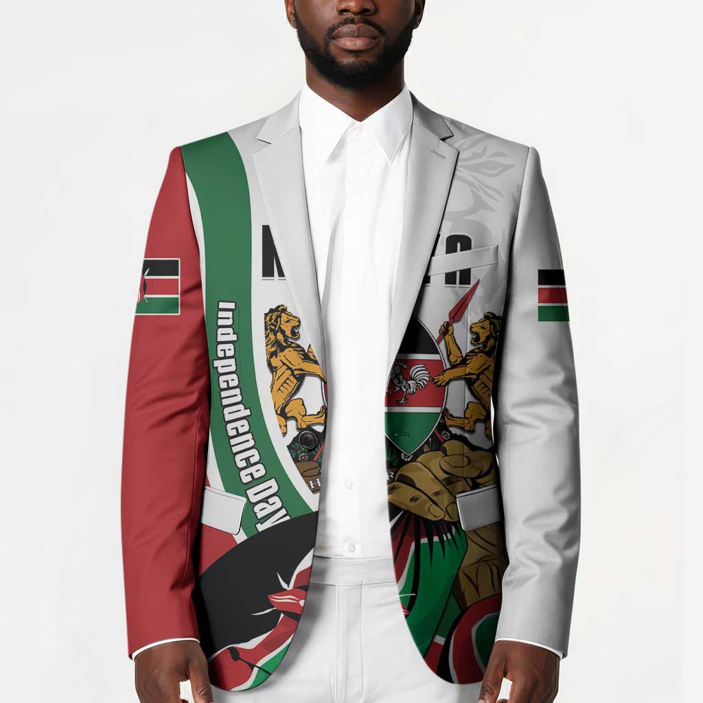 Personalized Kenya Jamhuri Day Blazer Lion With Coat Of Arms