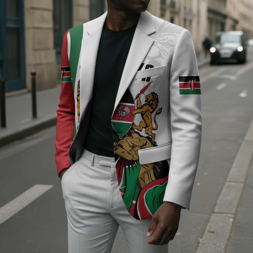 Personalized Kenya Jamhuri Day Blazer Lion With Coat Of Arms