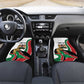 Personalized Kenya Independence Day Car Mats Lion With Coat Of Arms - African Pride