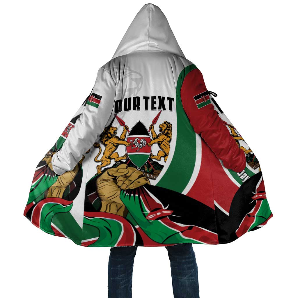 Personalized Kenya Jamhuri Day Cloak Lion With Coat Of Arms
