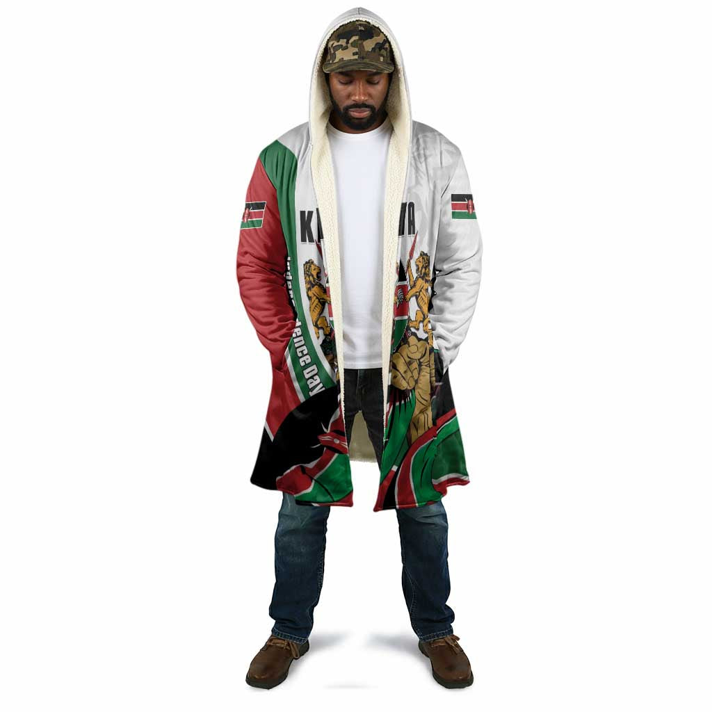 Personalized Kenya Jamhuri Day Cloak Lion With Coat Of Arms